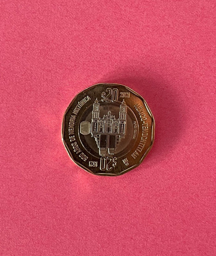 Moneda Veinte Pesos 20 México Tenochtitlan 2021