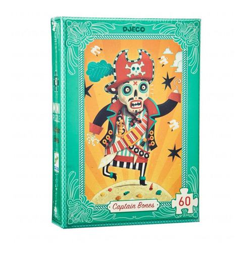 Djeco Mini Puzzle 60 Pcs Captain Bones Dj07670