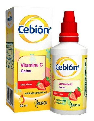 Cebion 100 Mg./ml. Gotas 30 Ml. Sabor Fresa