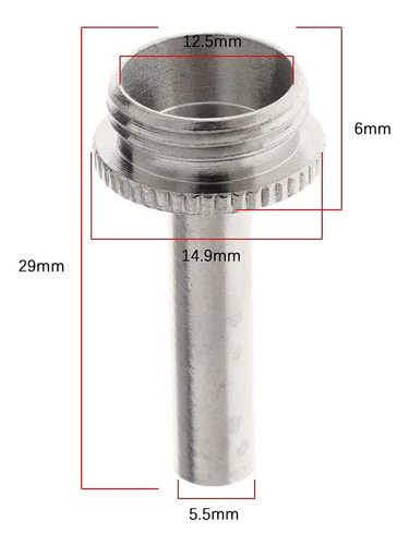 Jiayouy 3 Piezas De Metal Trompeta Biela Pistón Tallos Para