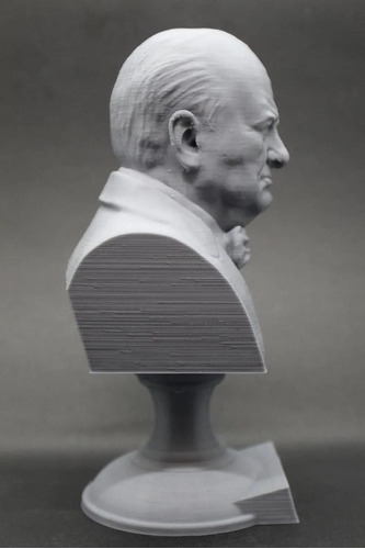 Escultura Busto Winston Churchill Estadista Britânico