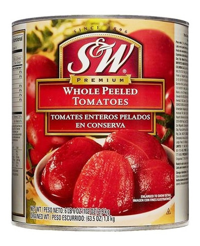 Tomates  S&w 1.8 K En Conserva Enteros Pe - g a $23