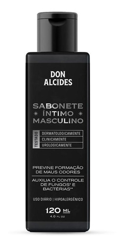 Sabonete Íntimo Masculino Sem Perfume 120ml Don Alcides