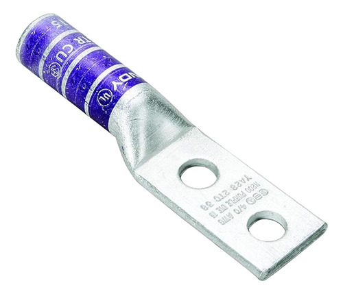 Conector Terminal # 4/0 Doble Ojo Purpupura