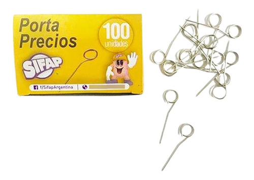  Portaprecios X 100 Uds.cajita (3,5 Cmts)