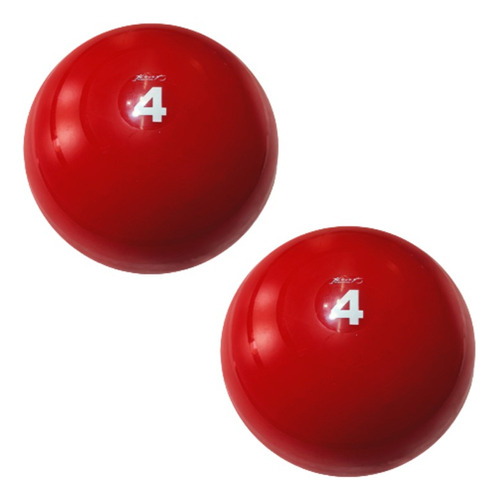 Pelota Medicine Tone Ball 4 Kg Pilates Yoga Fitness X 2