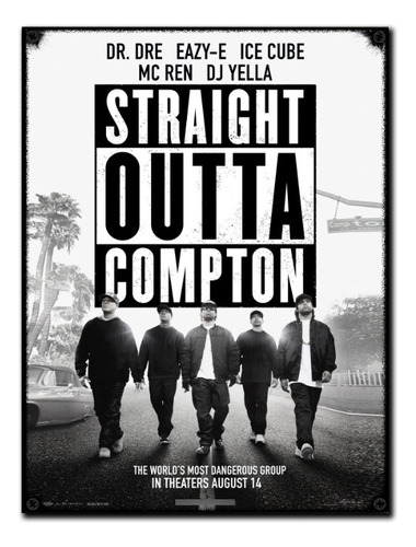 #05 - Cuadro Vintage 30 X 40 / Straight Outta Compton - Rap