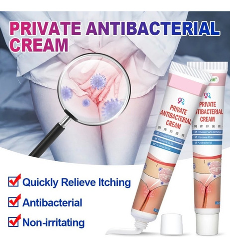 Creme Anti Bacteriano Coceira Região Íntima Homens Mulheres