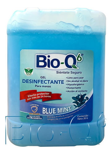 Gel Desinfectante Bio-q6 Sin Alcohol Y Biodegradable 5l