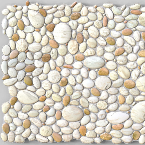 Dundee Deco Cream Beige Faux Pebble Pvc 3d Wall Panel Ft