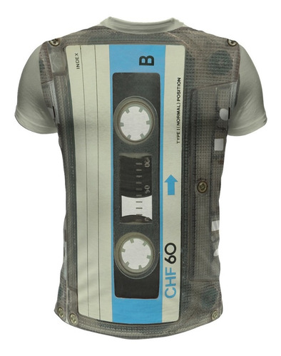 Imagen 2 de 2 de Remera Cassette 3d Mod 1