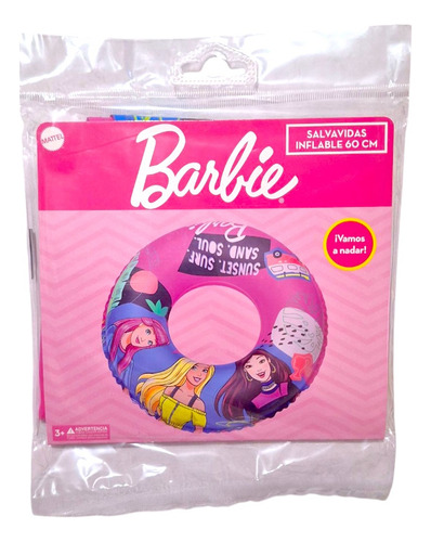 Cyc Salvavidas Inflable Aro Flotador Barbie 60 Cm T378326