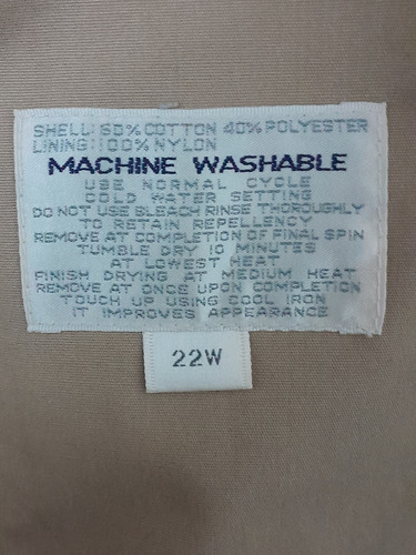 Sobretodo Desmontable Impermeable Piloto De Vestir (Usado)