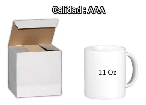 Taza Blanca Para Sublimar Calidad Aaa