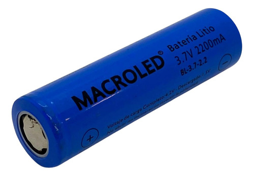Bateria De Litio 18650 Macroled 3.7v 2200ma Recargable