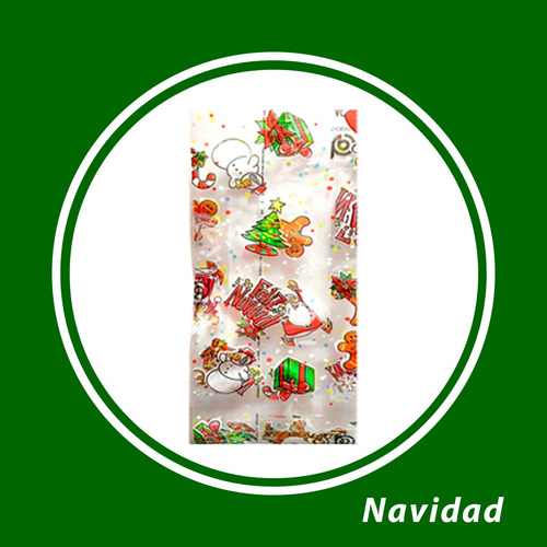 Bolsas Para Dulces Navidad Aguinaldos 100 Piezas