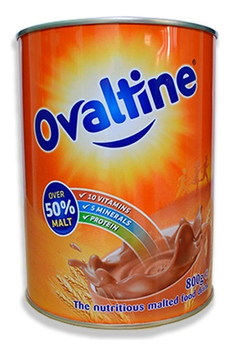 1 Chocolate Ovaltine De 800g 50% Malta Malteada Ovaltine