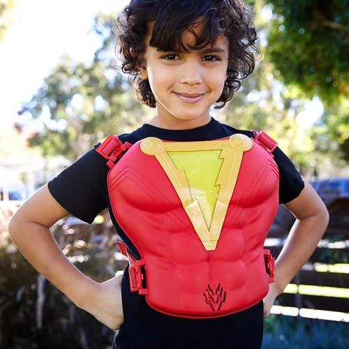 Shazam Escudo De Poder Super Heroe Con Luz Y Sonido Original