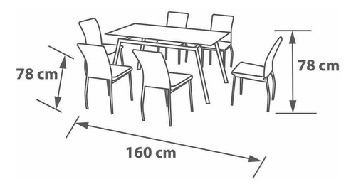 Imagen 11 de 12 de Juego De Comedor Dartagnan 6 Personas