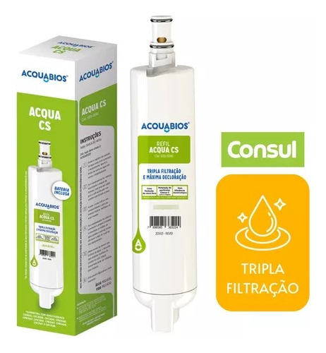 Refil Acqua Filtro Consul Compatível Cpc30 Cpc30 Cpb35