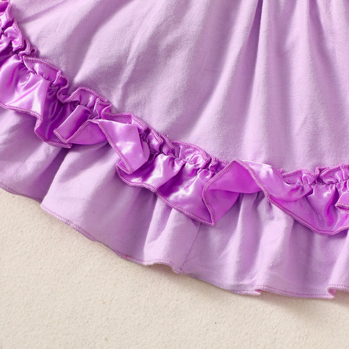 Vestido De Tirantes Lindo Para Niñas Color Macaron Con Moño