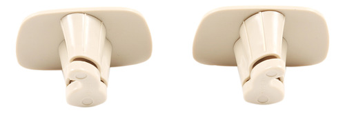 2 Ganchos Para Techo Interior De Abs, Color Beige, Para Coch