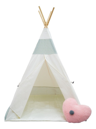 Carpa Casita Estilo Tipi Con Tapete Y Almohada Premium