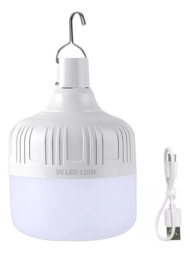 A Lámpara De Emergencia 120w Usb De Portátil Recargable Y