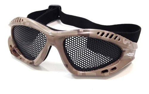 Óculos Tela Ntk De Airsoft Paintball Tático Camuflado