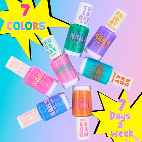 Expressions Kit De Uñas De La Semana De 7 Piezas Juego De E