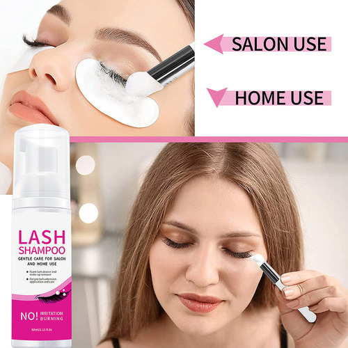 Champú Para Pestañas S Eyelash, Espuma Limpiadora Para Injer