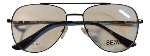 Lentes Senma Sm955 Tipo Aviador Oftálmicos Dorado