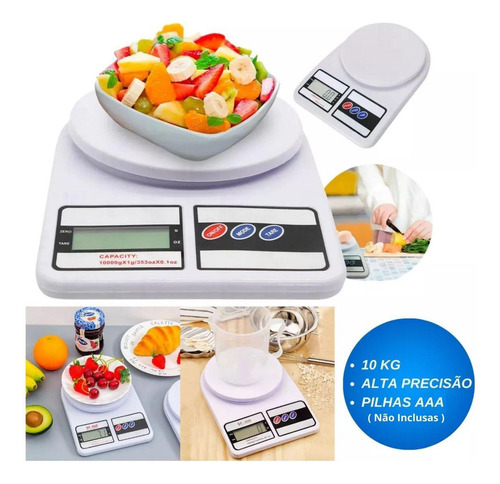 La báscula de cocina digital que pesa los alimentos en la dieta nunca ha sido
