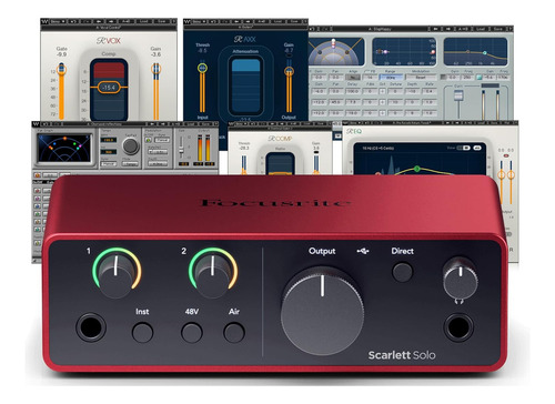 Interfaz Audio Usb Focusrite Scarlett Solo Generation 4 Y Pa