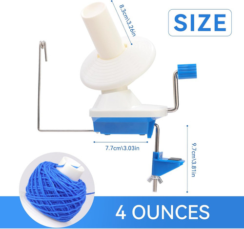 Devanador De Hilo Crochet Con Marcadores, Fácil De Usar