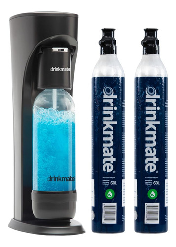 Maquina Para Agua Carbonatada Drinkmate Color Negro