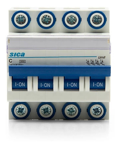 Térmica 4 Polos 32 A 3 Ka Curva C Sica