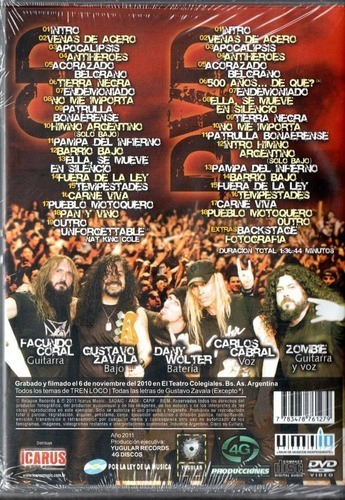 Imagen 2 de 2 de Hoy Es Mejor Que Ayer - Tren Loco - Dvd En Vivo Buenos Aires
