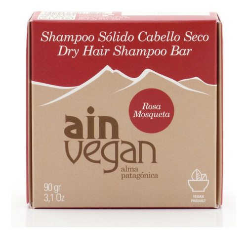 Ain Vegan Shampoo Sólido Cabello Seco Sustentable Vegano