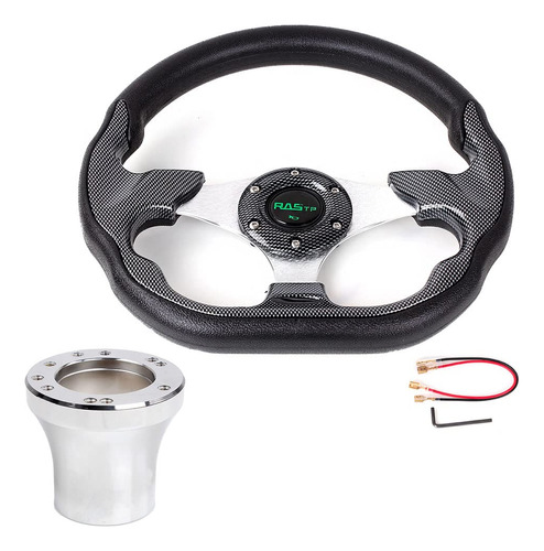 Astp Volante Carrito Golf 12.5  Fibra Carbono Adaptador Para