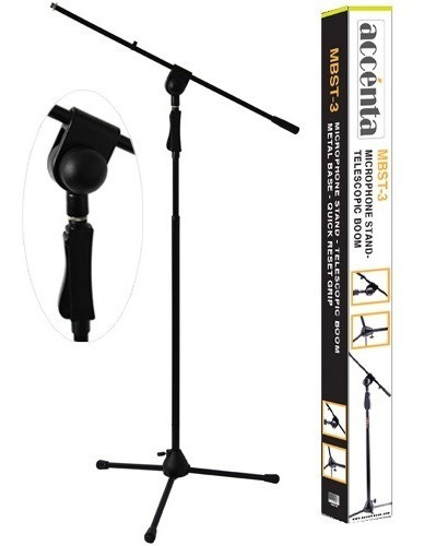 Accenta Usa - Mbst3 Telescopic Boom Microphone Stand 