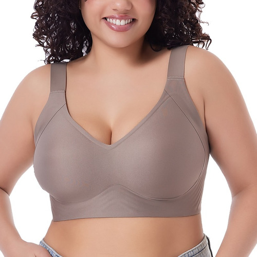 Sin Costuras De Talla Grande Brasier Push Up Sin Varilla