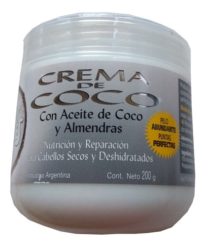 Crema Coco Y Almendras Mary Bosques - Pote X 200 Gr