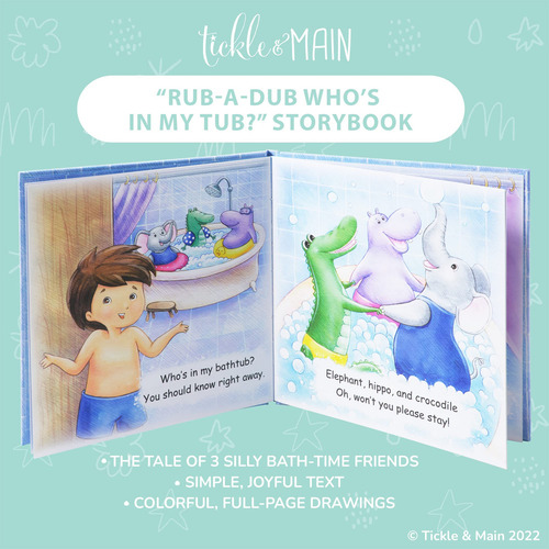 Set De Regalo Rub-a-dub Jgo Baño De 5 Pzas Que Incluye Una T