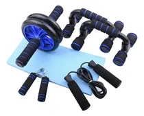 Comprar Set Gym Deportivo Ejercicios Abdominal Rueda Soga Paralelas