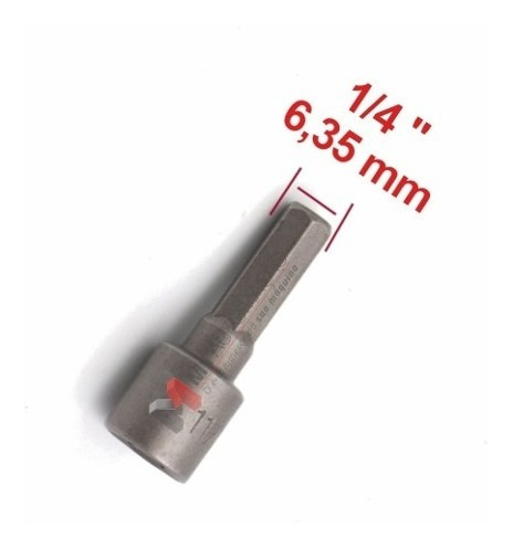 Kit Jogo Bits Soquete Canhão Parafusadeira 5 A 13mm 9pçs