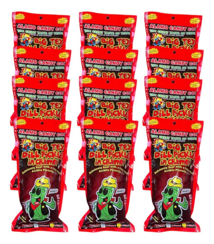 Pepinillo Chamoy Pickle Big Tex Dill Pickle Alamocandy 12 Pz