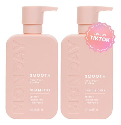 Monday Haircare Smooth Shampoo + Acondicionador Set De Bañ.