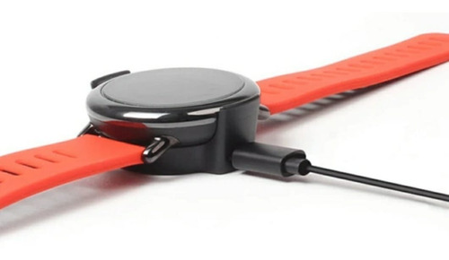 Carregador Usb Para Smartwatch Relógio Amazfit Pace A1612 Cor Preto