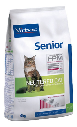 Virbac Hpm Senior Cat 3kg Mas Regalo Y Envio